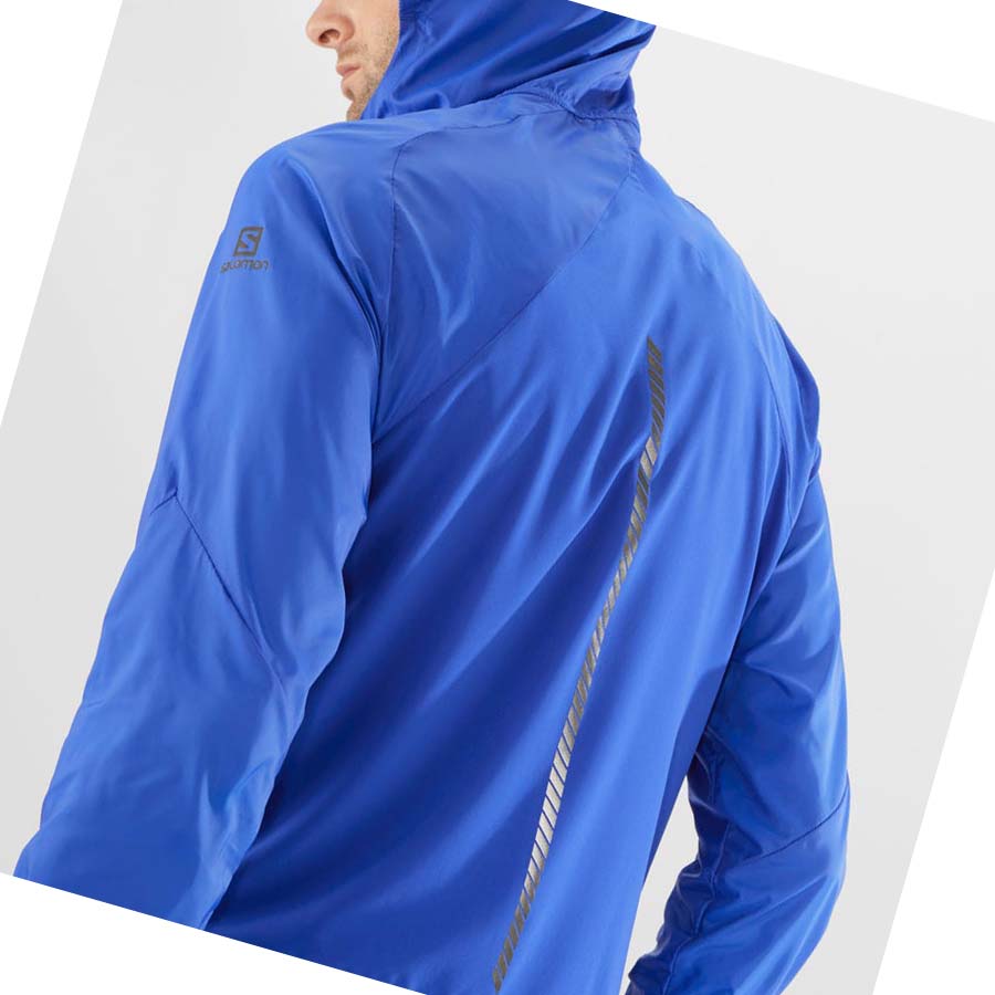 Chaquetas Salomon BONATTI CROSS WIND WINDBREAKERS Hombre Azules | MX 3265FDN